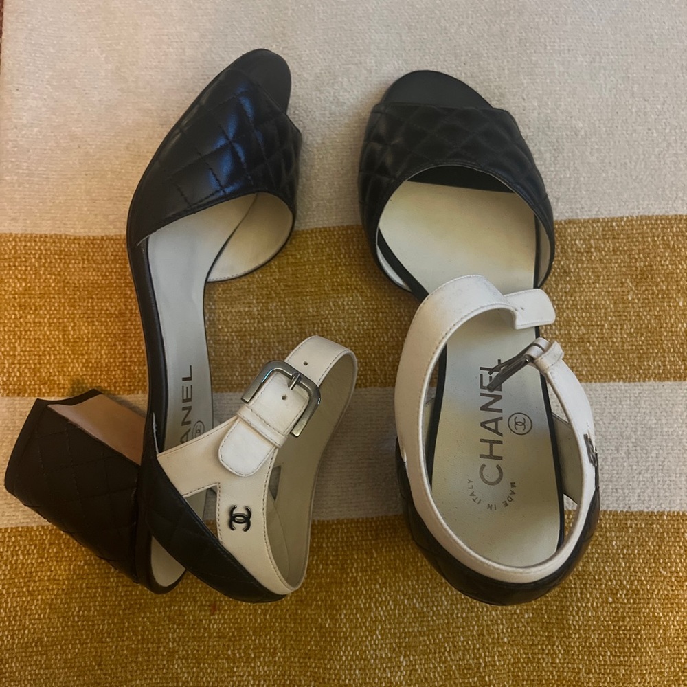 Chanel Quilted Sandals